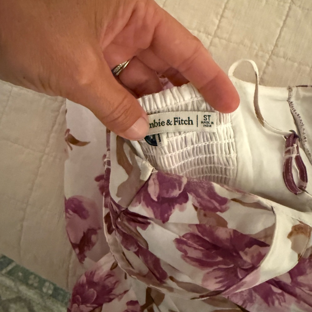 Abercrombie & Fitch Emerson poplin wide strap mini floral dress - Picture 6 of 6